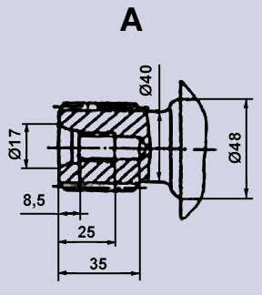 Гидромотор 303.3.112.501 (303.4.112.501) - габаритные и присоединительные размеры